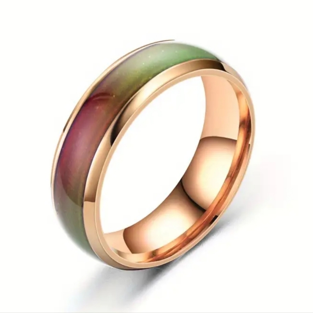 Unisex Elegant Temperature Color Changing Ring Sz 11
